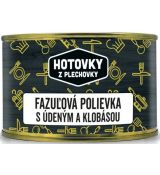 HOTOVKY Fazuľová polievka s údeným a klobásou 400ml